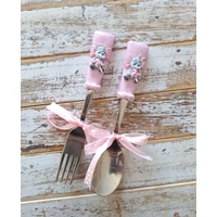 Elefántos gyerek evőeszköz (rózsaszin 17cm) kanál és/vagy villa