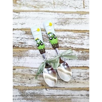 Traktor (zöld) gyerek kanál