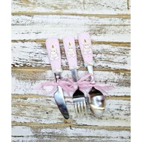 Unikornis gyerek evőeszköz szett 3dbos