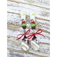 Traktor (piros) gyerek kanál