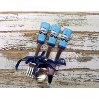 Rendőrautós gyerek evőeszköz szett 3 dbos