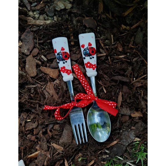 Katicás 17cm-es  gyerek evőeszköz (kanál és/vagy villa)