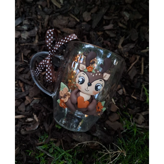 Őzik (duplafalú bögre)