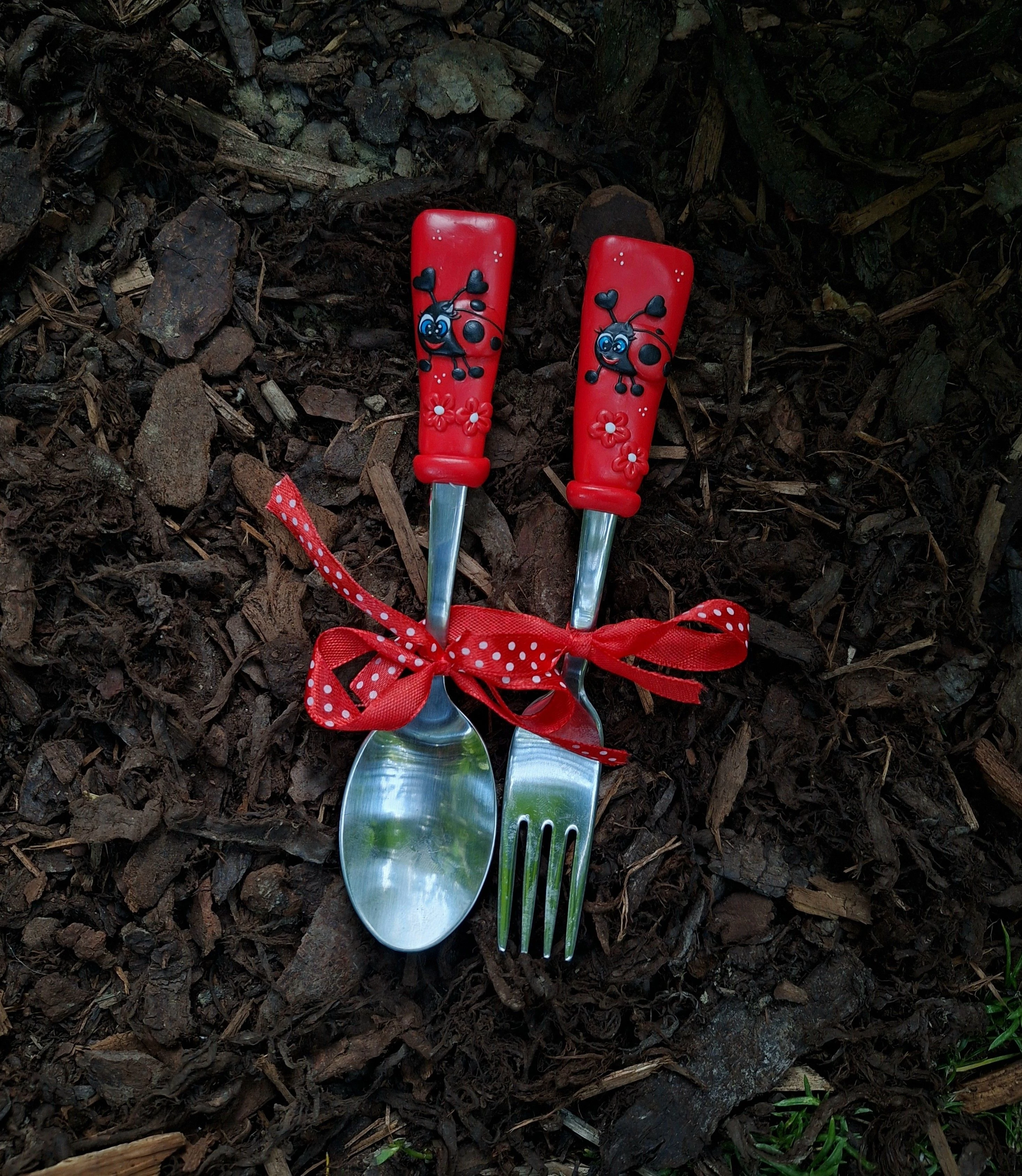 Katicás 17cm-es  gyerek evőeszköz (kanál és/vagy villa)