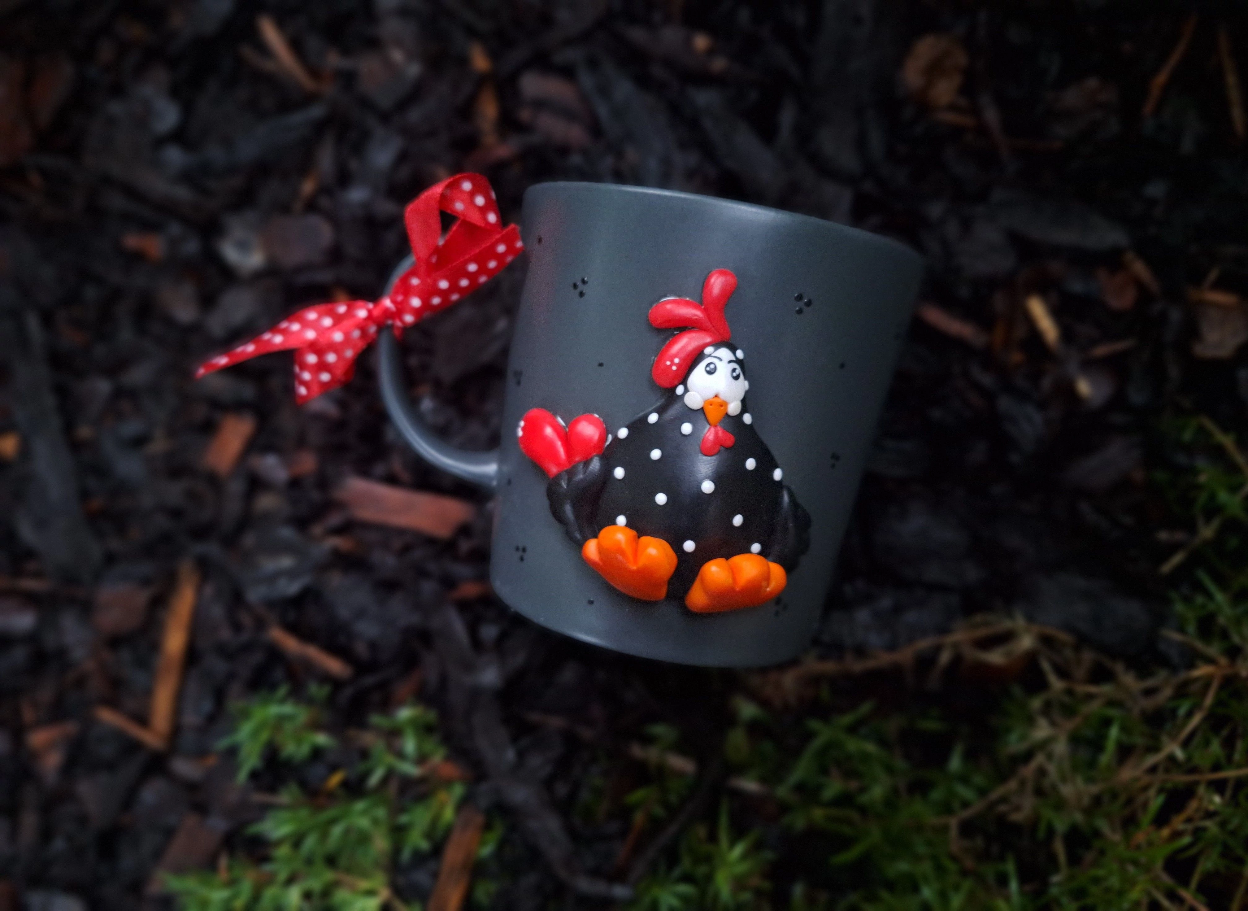 Babos kotyogós bögre