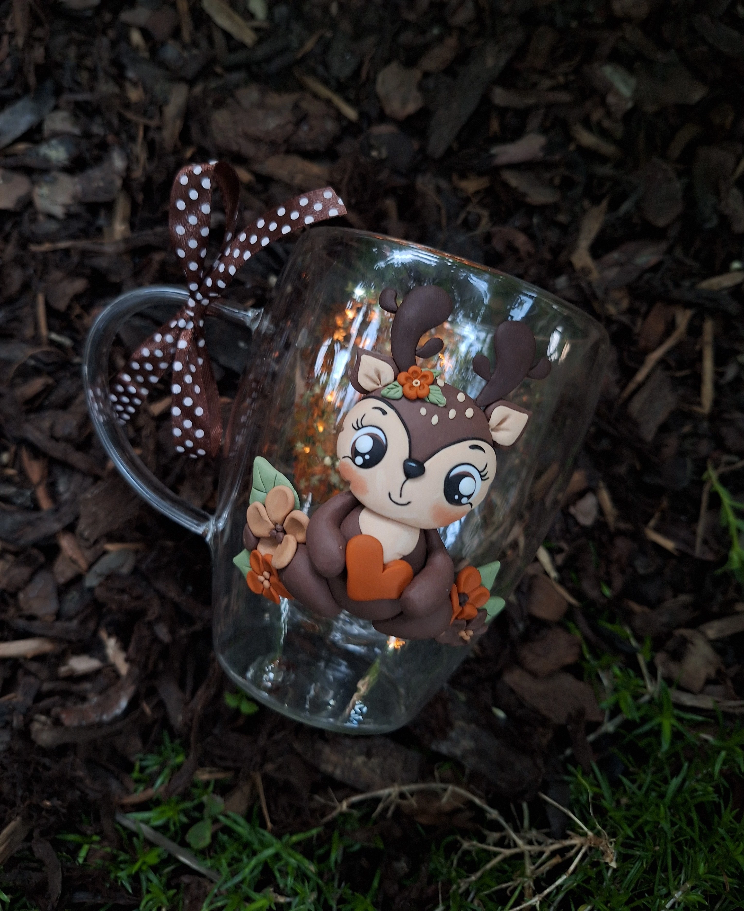 Őzik (duplafalú bögre)