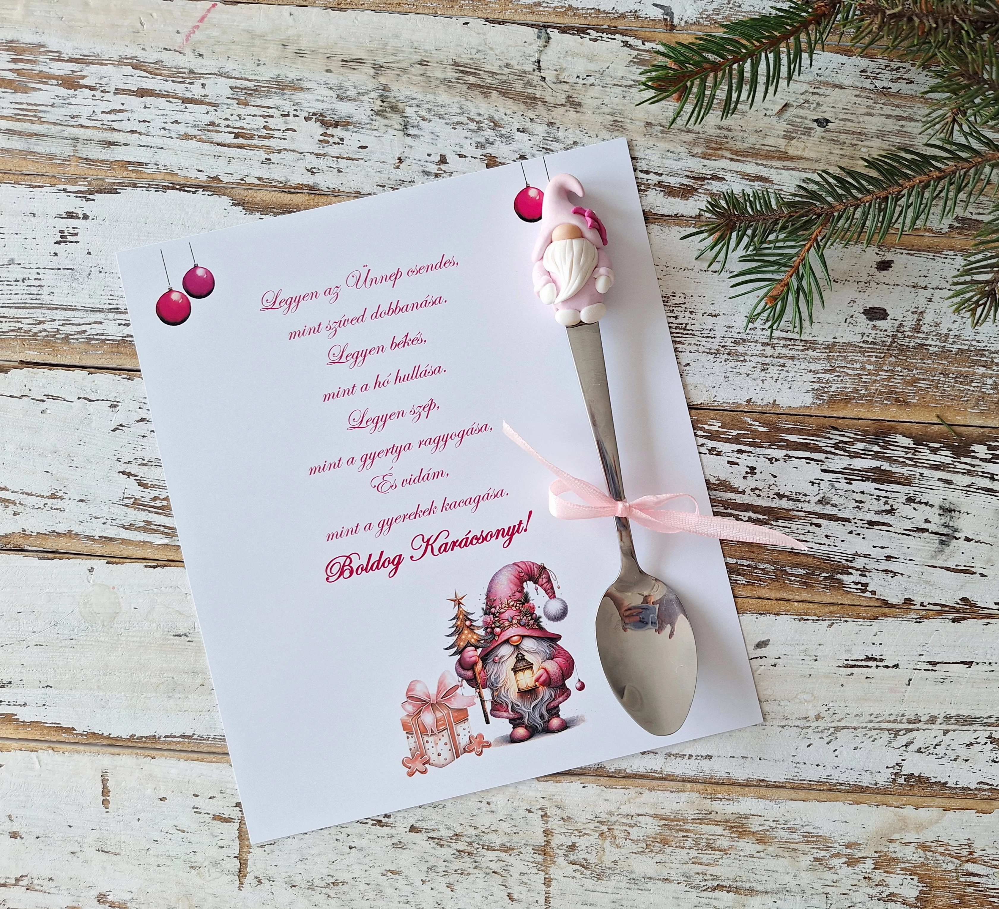 Manó kanál + kártya I.