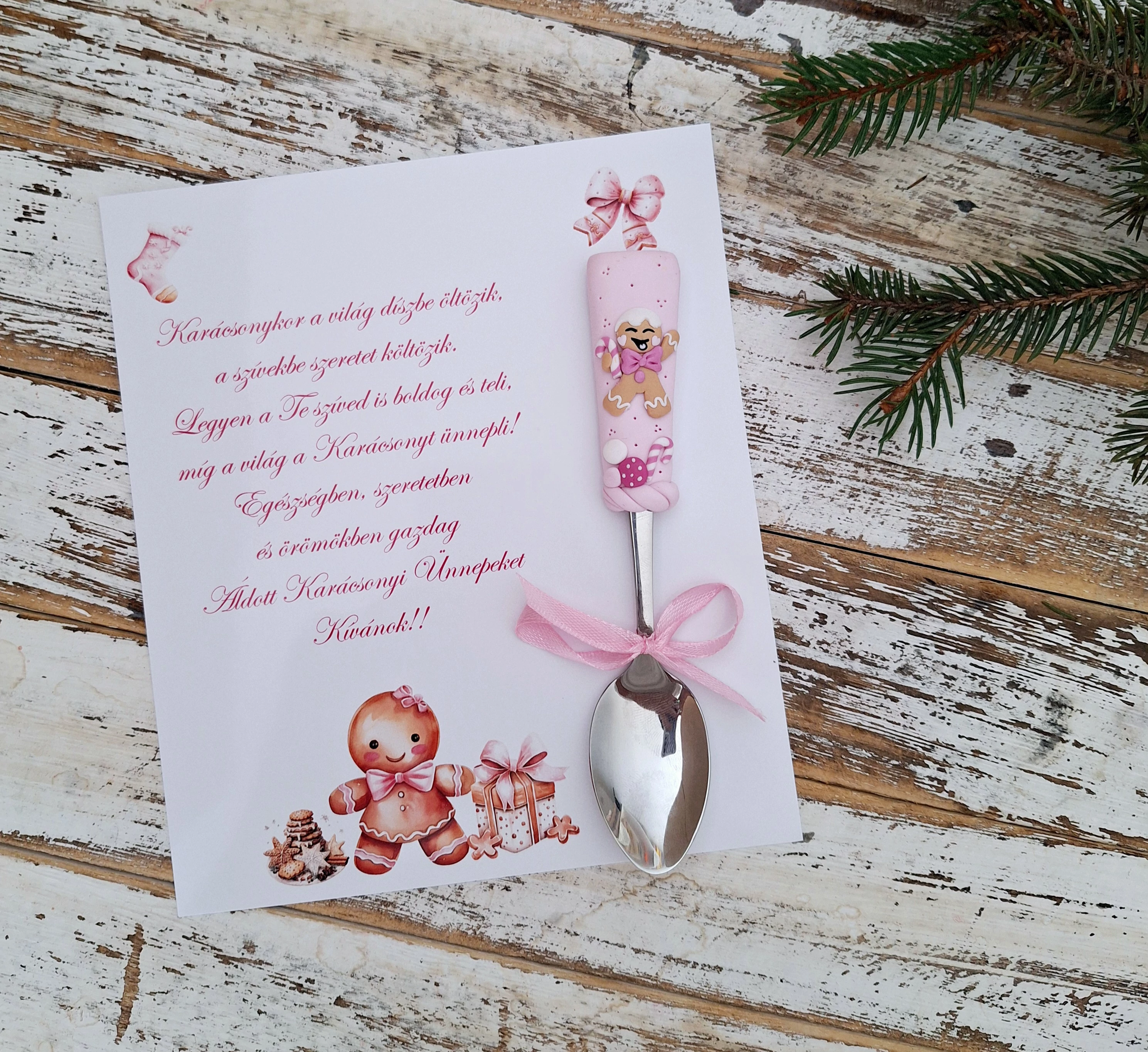 Mézi kanál + kártya II.