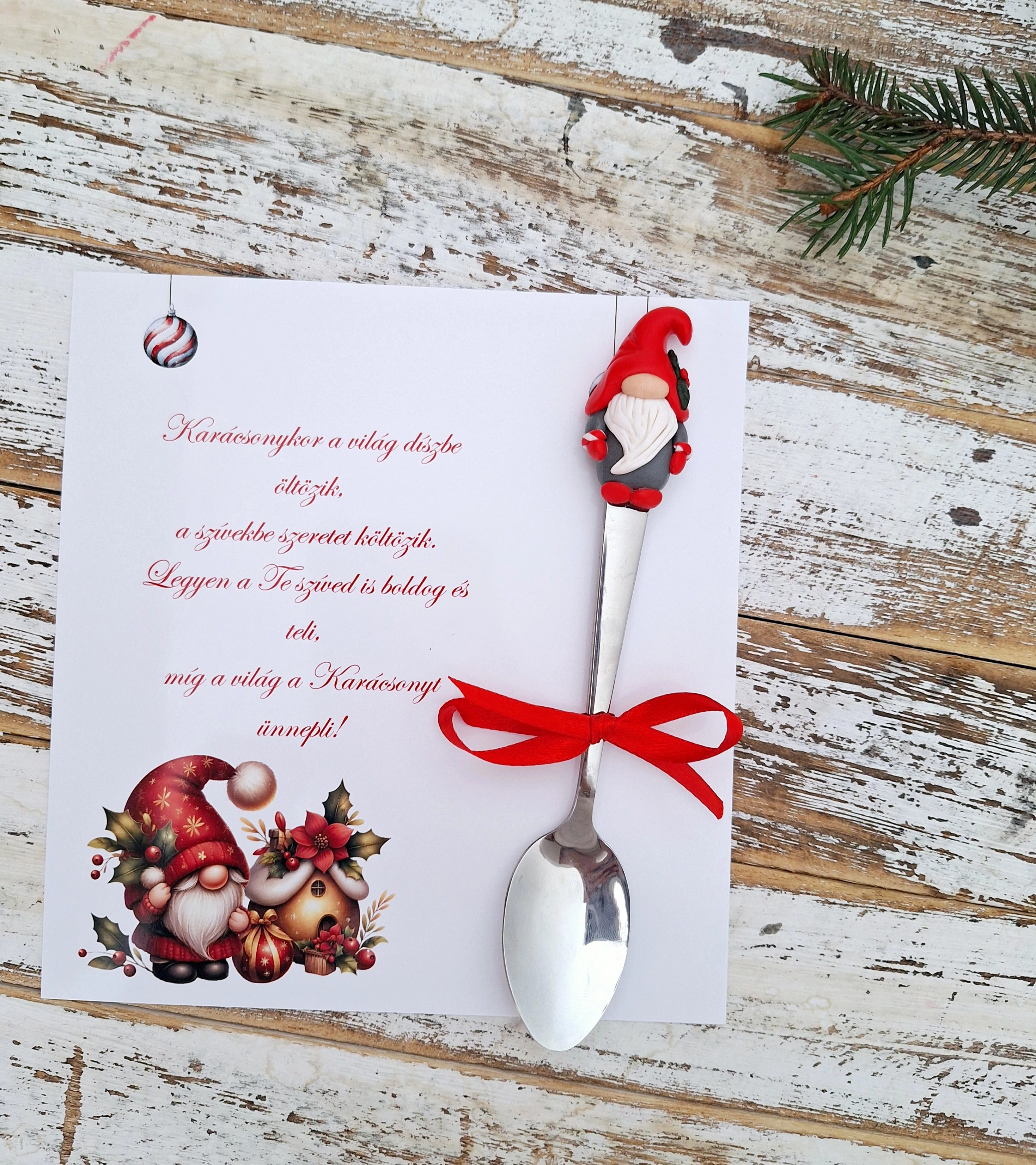 Manó kanál + kártya V.