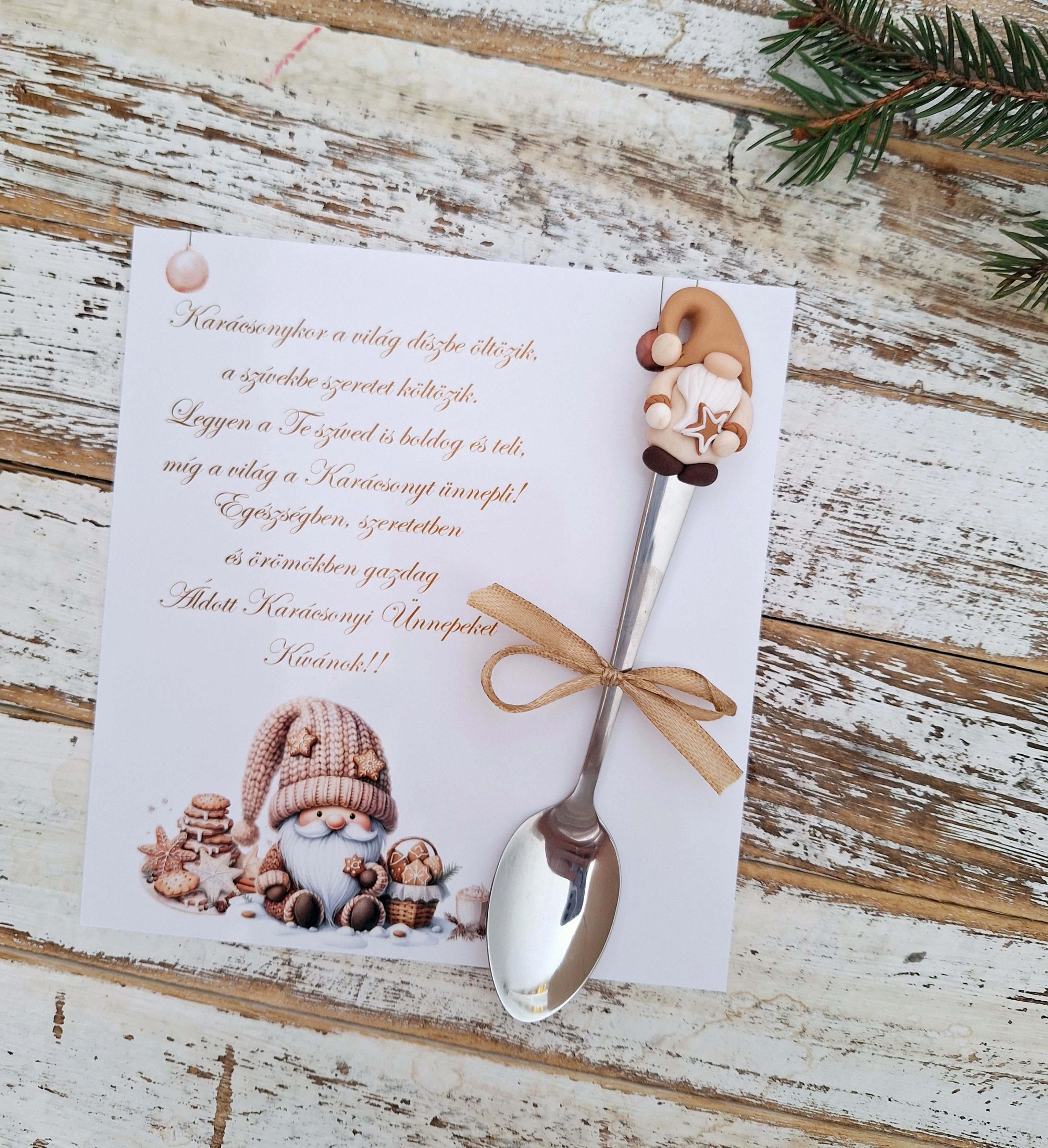 Manó kanál + kártya VI.