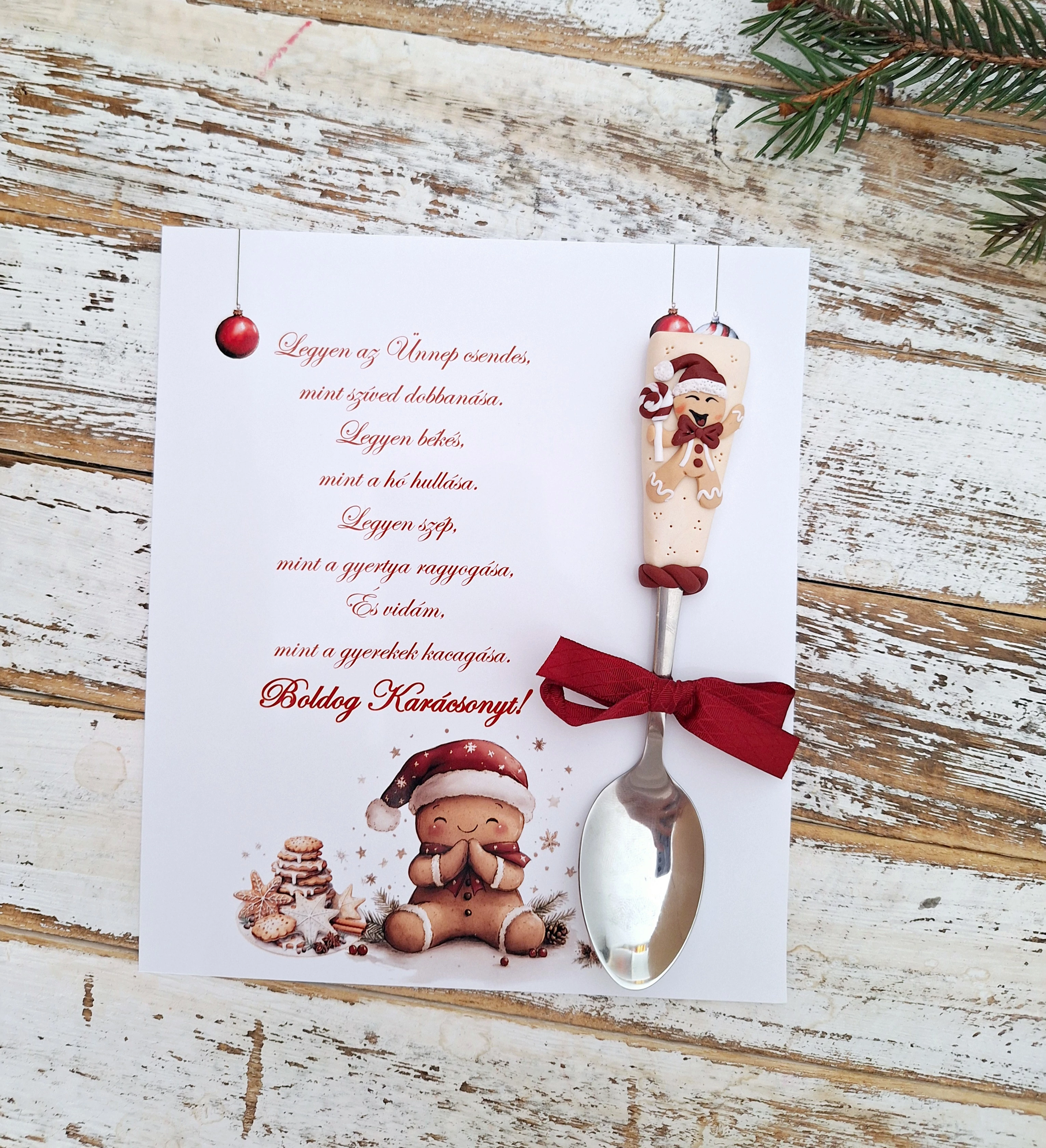 Mézi kanál + kártya IV.