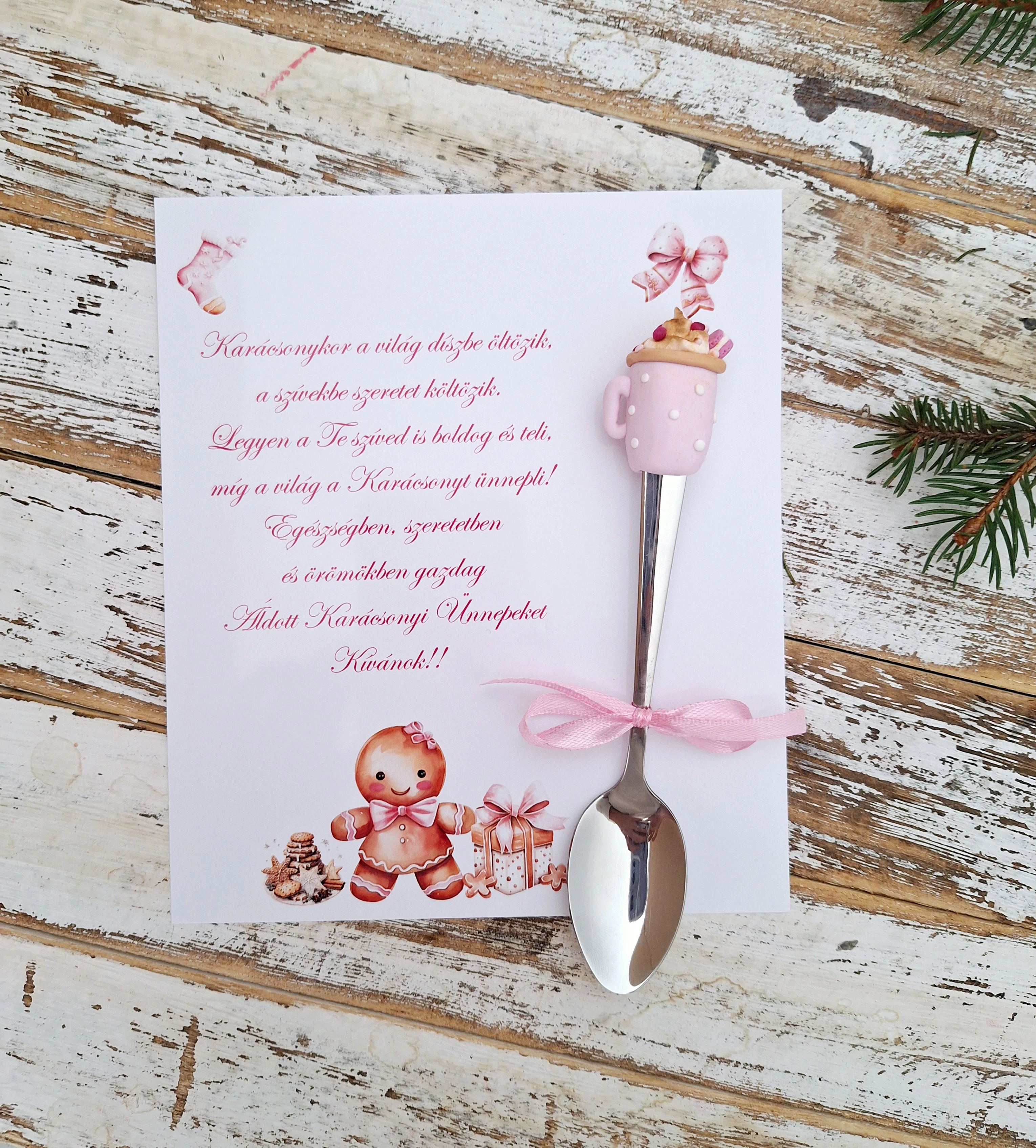 Kakaós teáskanál + kártya II.